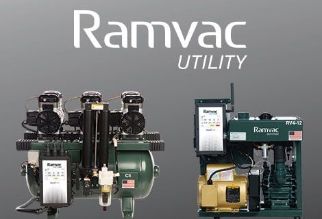 Ramvac Logo, Utility equipment for dental industry